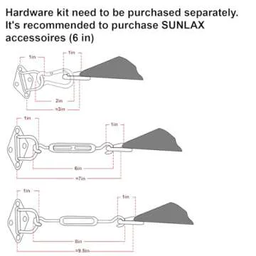 Premium SUNLAX Sun Shade Sail 10x10 for Patio and Backyard
