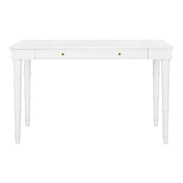 Safavieh Modern Coastal White Writing Desk with Drawer