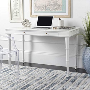 Safavieh Modern Coastal White Writing Desk with Drawer