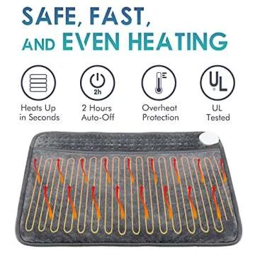 DAILYLIFE Heated Foot Warmers，Heating Pad for Feet