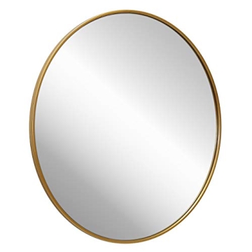 Premium Gold Circle Wall Mirror - Elegant Home Decor