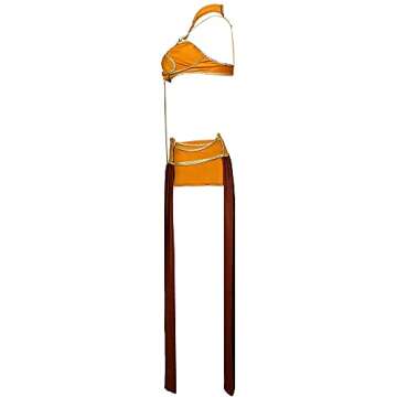 UIWFJEH Sexy Costume Princess Slave Miss Manners Uniform, Princess Leia Adult Costume, Women Halloween Cosplay Outfits