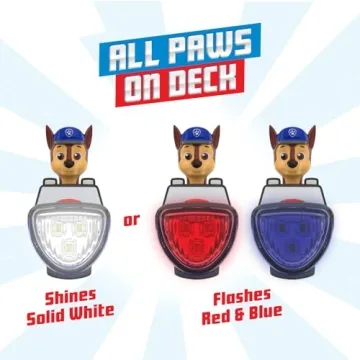 PAW Patrol Chase Bike Light for Kids' Fun and Safety