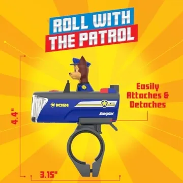 PAW Patrol Chase Bike Light for Kids' Fun and Safety