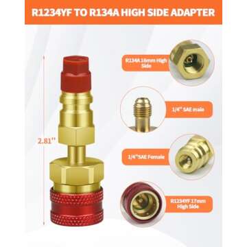 R1234YF Adapter Kit for Air Conditioning Systems