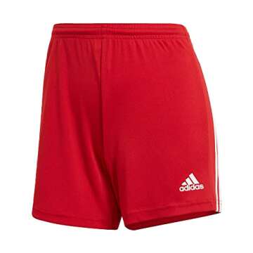 adidas Women's Squadra 21 Shorts, Team Power Red/White, Small