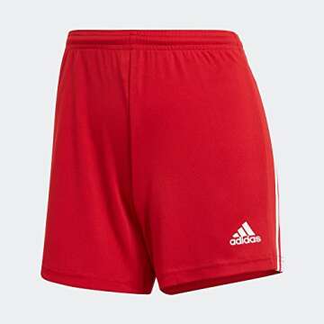 adidas Women's Squadra 21 Shorts, Team Power Red/White, Small