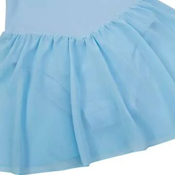 FEESHOW Girls Long Sleeve Ballet Tutu Dress Blue 2-3