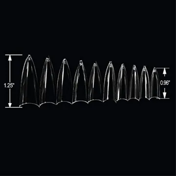 VIVACE Clear Stiletto Nail Tips | Perfect for Salons and DIY Enthus