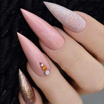 VIVACE Clear Stiletto Nail Tips | Perfect for Salons and DIY Enthus