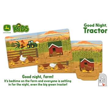 John Deere Kids Good Night Tractor on the Farm: Deluxe Lift-a-Flap & Pop-Up Surprise Board Book, Ages 2-6