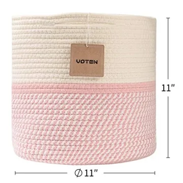 Voten Stylish Cube Storage Baskets - 3-Pack for Organizing