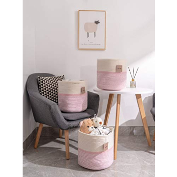 Voten Stylish Cube Storage Baskets - 3-Pack for Organizing