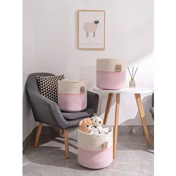 Voten Stylish Cube Storage Baskets - 3-Pack for Organizing