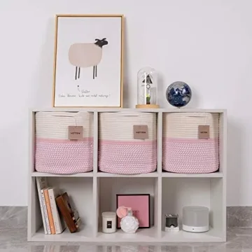Voten Stylish Cube Storage Baskets - 3-Pack for Organizing