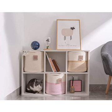 Voten Stylish Cube Storage Baskets - 3-Pack for Organizing