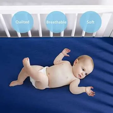 TILLYOU Baby Crib Sheets - Soft & Durable 2 Pack for Infants