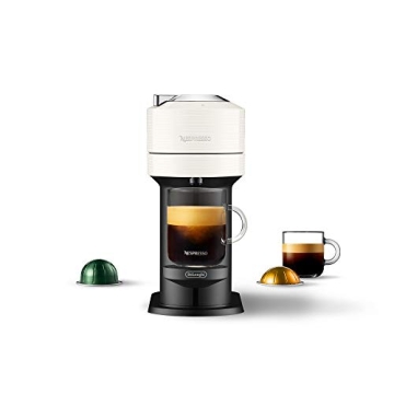 Nespresso Vertuo Next Coffee and Espresso Machine by De'Longhi, White, Compact, One Touch to Brew, Single-Serve Coffee Maker and Espresso Machine