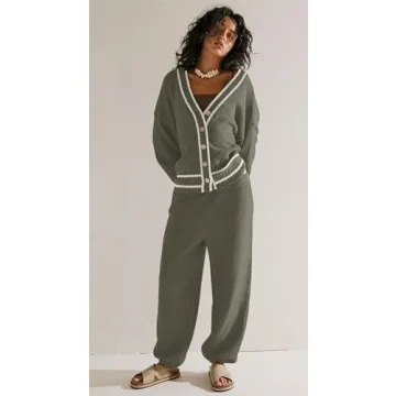 Stylish SAUKOLE Women's Two Piece Lounge Set for Comfort