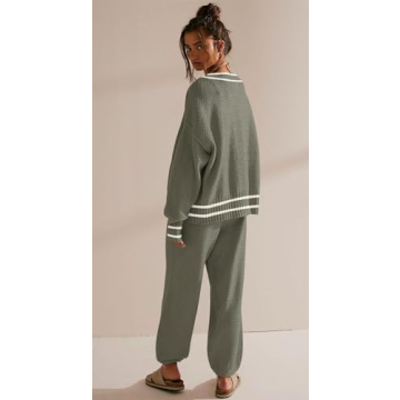 Stylish SAUKOLE Women's Two Piece Lounge Set for Comfort