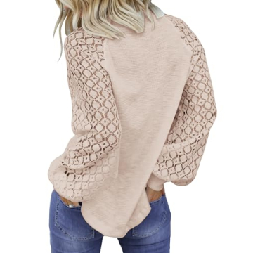 Shop MIHOLL Women's Long Sleeve Lace Top Blouse Online