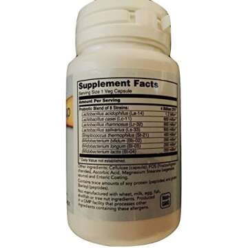 Beeyoutiful “Tummy Tune UP” Calm The Stomach Storms & Repair Damaged GI Track with This 8 Strain enteric Coated Probiotic- 60 Capsules