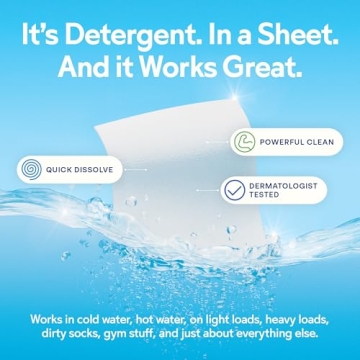 Eco-Friendly Earth Breeze Laundry Sheets for 60 Loads
