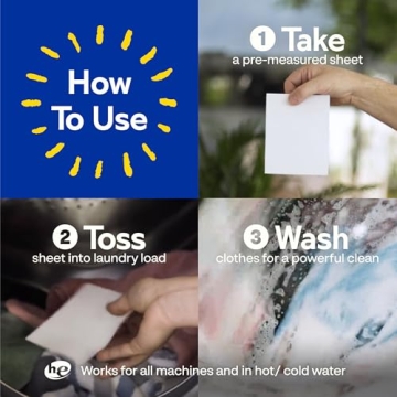 Eco-Friendly Earth Breeze Laundry Sheets for 60 Loads