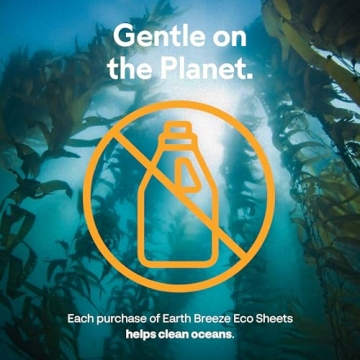 Eco-Friendly Earth Breeze Laundry Sheets for 60 Loads
