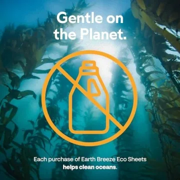 Eco-Friendly Earth Breeze Laundry Sheets for 60 Loads