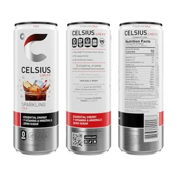 CELSIUS Sparkling Cola Energy Drink Pack of 12 for All