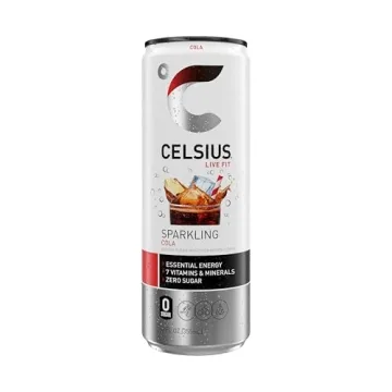 CELSIUS Sparkling Cola Energy Drink Pack of 12 for All