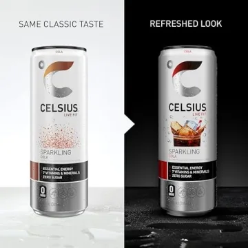 CELSIUS Sparkling Cola Energy Drink Pack of 12 for All