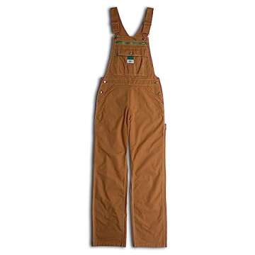 Liberty Washed Duck Bib Overalls for Women in Brown