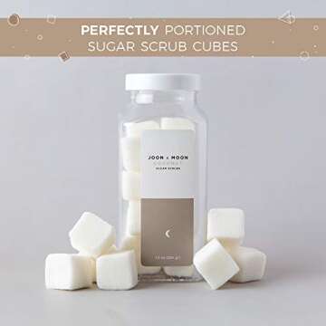JOON X MOON Sugar Scrub (Coconut, 1 Pack), Exfoliating Body Scrub, Moisturizing Aloe and Shea Butter...