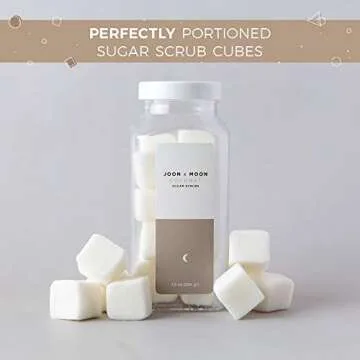 JOON X MOON Sugar Scrub (Coconut, 1 Pack), Exfoliating Body Scrub, Moisturizing Aloe and Shea Butter...