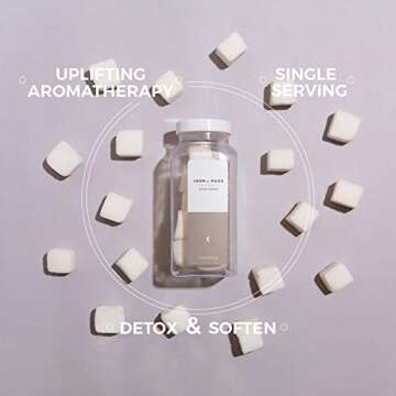 JOON X MOON Sugar Scrub (Coconut, 1 Pack), Exfoliating Body Scrub, Moisturizing Aloe and Shea Butter to Soften and Nourish Skin, Beauty and Self Care Essential, Single Use Scrub Cubes, 10 oz