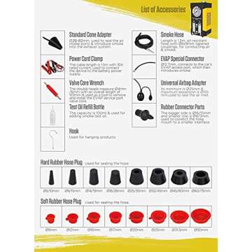 AUTOOL SDT206 Fuel Leak Diagnostic Tester for Vehicles
