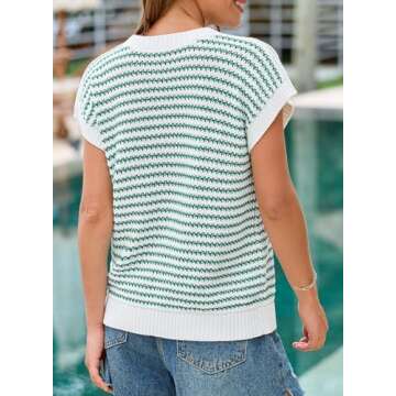 Stylish EVALESS Women’s Sleeve Sweater Vest for Spring
