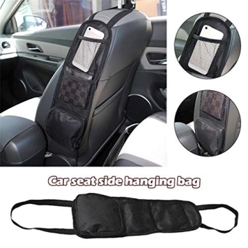 Top Car Seat Organizer with Multi-Pocket Design