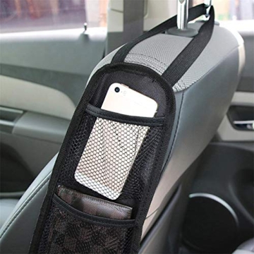 Top Car Seat Organizer with Multi-Pocket Design