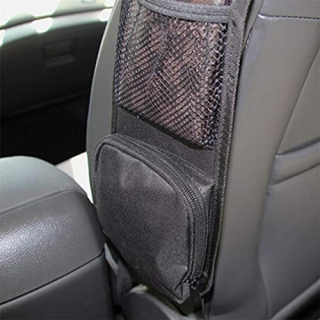 Top Car Seat Organizer with Multi-Pocket Design