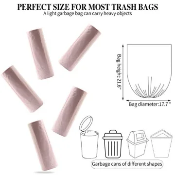 Stylish 200-Count Gold Trash Bags for Home & Office