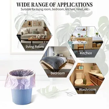 Stylish 200-Count Gold Trash Bags for Home & Office