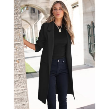 ANRABESS Women's Oversized Cardigan Blazer Fall Winter Coat