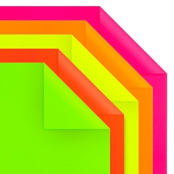 Hygloss Products Neon Poster Board - 22x28-Inch Fluorescent Double-Sided Color Cardstock Paper - 25 ...