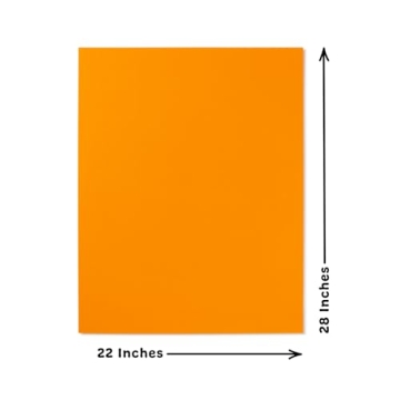 Hygloss Neon Poster Board 25 Sheets - Vibrant Colors