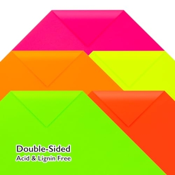 Hygloss Neon Poster Board 25 Sheets - Vibrant Colors