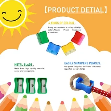 Faxco 96 PCS Colorful Pencil Sharpeners for Kids