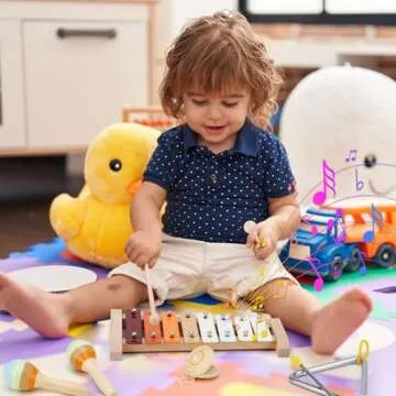 Toddler Montessori Wooden Percussion Set for Ages 3+